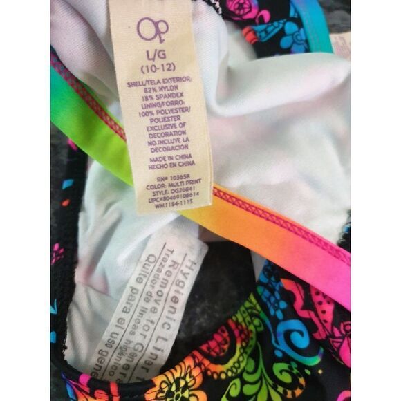 Girls Bikini Large 2 Piece Swimsuit Multicolor Vibrant Pandora Bikini 10-12 NWT - Picture 6 of 6